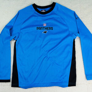 NFL Carolina Panthers Athletic L/S Shirt Medium